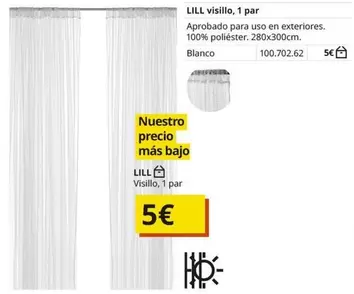 Oferta de Lill Visillo por 5€ en IKEA