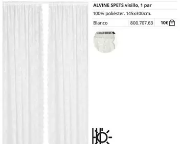 Oferta de Alvine Spets Visillo por 10€ en IKEA