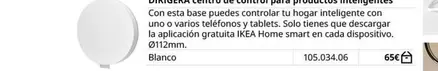 Oferta de Dirigera Centro De Control Para Productos Inteligentes por 65€ en IKEA