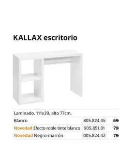 Oferta de Kallax - Escritorio por 69€ en IKEA