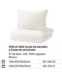 Oferta de Ofelia Vass Funda De Edredón Y Funda De Almohada por 26€ en IKEA