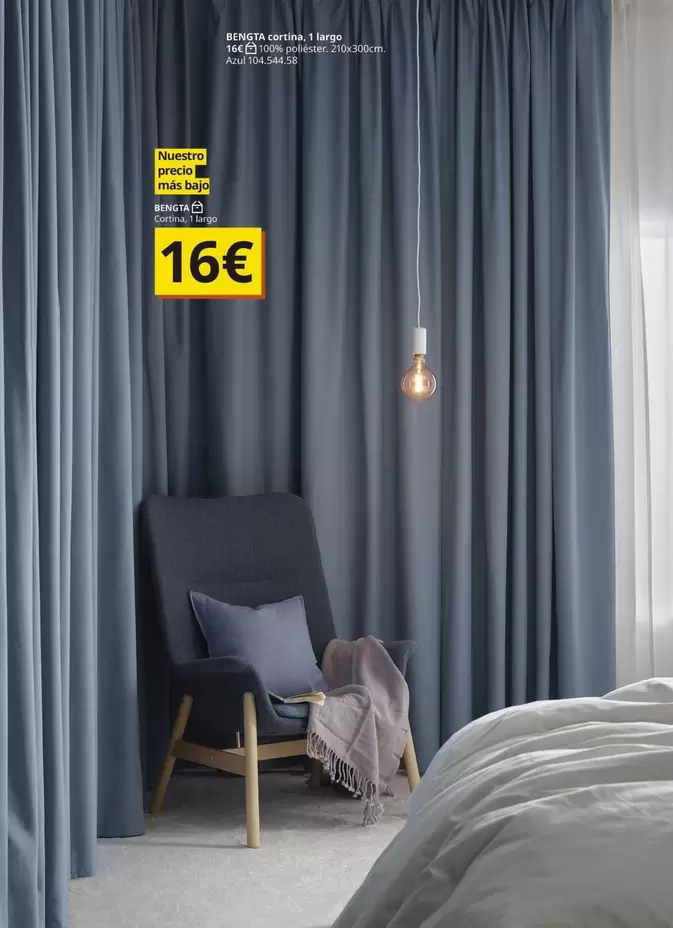 Oferta de Bengta - Cortina por 16€ en IKEA