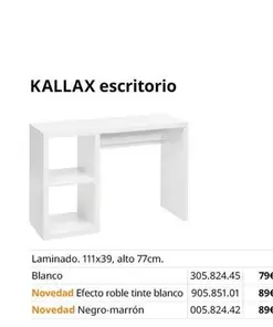 Oferta de Kallax Escritorio por 79€ en IKEA