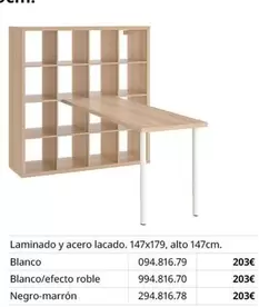 Oferta de Kallax/Lagkapten - Fondo Laminado Y Acero Lacado por 203€ en IKEA