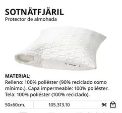 Oferta de Sotnätfjäril Protector De Almohada  por 9€ en IKEA