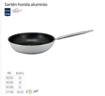 Oferta de Sartén Honda Aluminio en Makro