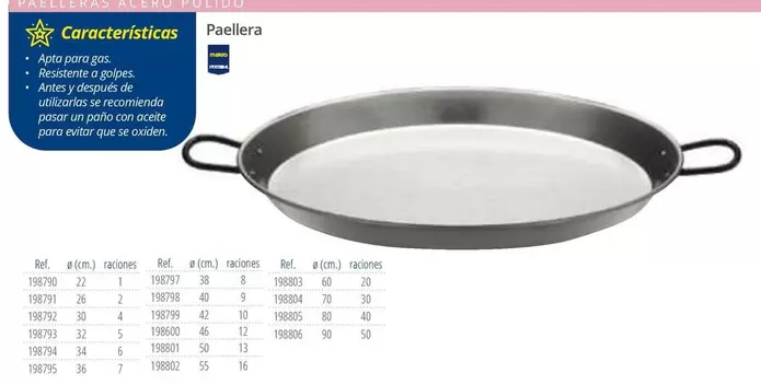 Oferta de Paellera en Makro