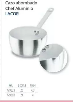 Oferta de Lacor - Cazo Abombado Chef Aluminio en Makro