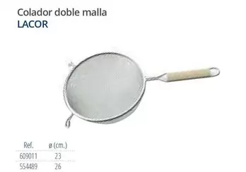 Oferta de Lacor - Colador Doble Malla en Makro