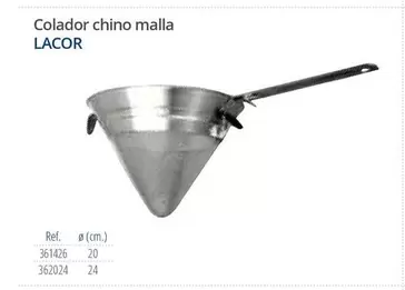 Oferta de Lacor - Colador Chino Malla en Makro