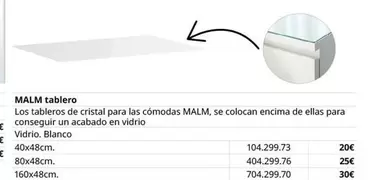 Oferta de Malm - Tablero por 20€ en IKEA