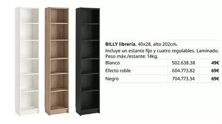 Oferta de Billy - Librería por 49€ en IKEA