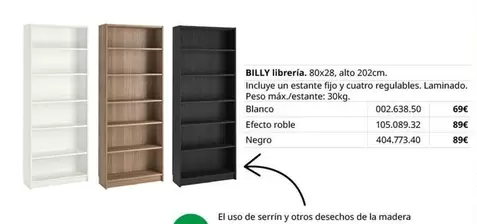 Oferta de Billy - Librera por 69€ en IKEA