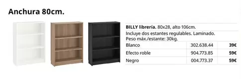 Oferta de Billy - Libreria por 39€ en IKEA