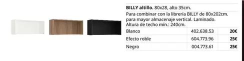 Oferta de Billy - Altillo por 20€ en IKEA