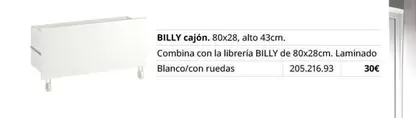 Oferta de Billy - Cajon por 30€ en IKEA