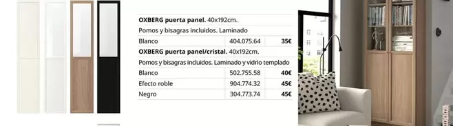 Oferta de Oxberg - Puerta Panel por 35€ en IKEA