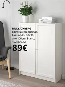 Oferta de Billy/OXberg - Libreria Con Puertas por 89€ en IKEA