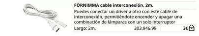 Oferta de Fórníima - Cable Interconexion por 3€ en IKEA