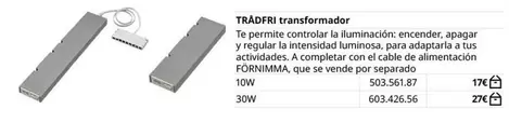 Oferta de Trådfri Transformador por 17€ en IKEA