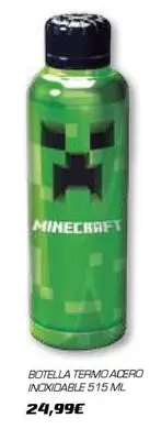 Oferta de Minecraft - Botella Termo Acceso Inoxidable por 24,99€ en Toy Planet