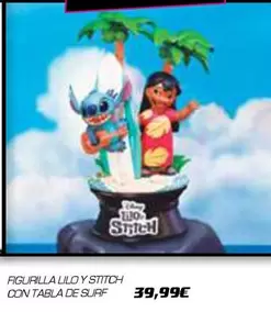 Oferta de Stitch - Figurilla Lilo Y Stitch Con Tabla De Surf por 39,99€ en Toy Planet