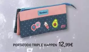 Oferta de Happen - Portatodo Triple por 12,99€ en Toy Planet