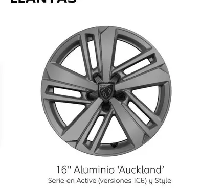 Oferta de 16" Aluminio 'Auckland' en Peugeot