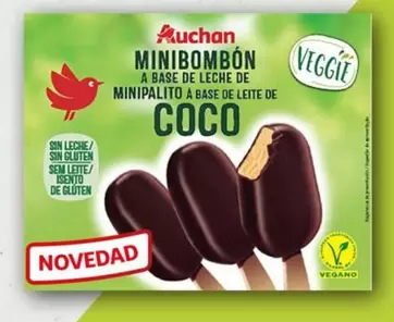 Oferta de Auchan - Minibombon A Base De Leche De Mini Palito A Base De Leite De Coco en Alcampo