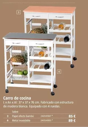 Oferta de Carro De Cocina por 85€ en BAUHAUS