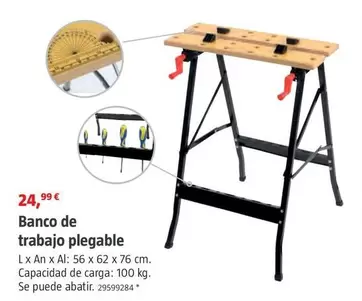 Oferta de Banco De Trabajo Plegable por 24,99€ en BAUHAUS