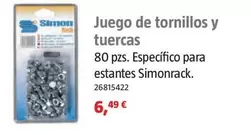 Oferta de Simon - Juego De Tornillos Y Tuercas por 6,49€ en BAUHAUS