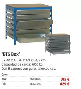 Oferta de Banco De Trabajo 'BT5 Box' por 315€ en BAUHAUS