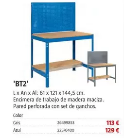 Oferta de Banco De Trabajo 'BT2' por 113€ en BAUHAUS