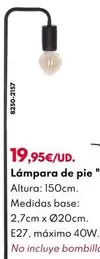 Oferta de Lámpara De Pie "Keli" por 19,95€ en BricoCentro