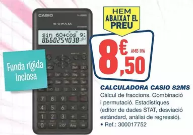 Oferta de CASIO - Calculadora 82MS por 8,5€ en Bureau Vallée