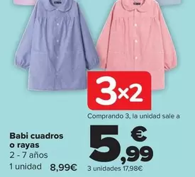 Oferta de TEX - Babi Cuadros O Rayas por 8,99€ en Carrefour