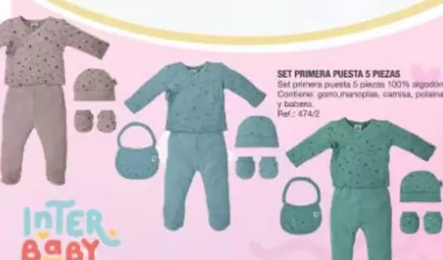 Oferta de Inter Baby - Set Primera Puesta 5 Piezas en Todojuguete