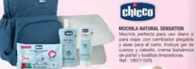 Oferta de Chicco - Mochila Natural Sensation en Todojuguete