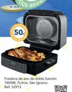 Oferta de San Ignacio - Freidora De Aire De Doble Funcion por 50€ en Tiendas MGI