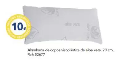 Oferta de Almohada De Copos Viscolástica De Aloe Vera por 10€ en Tiendas MGI