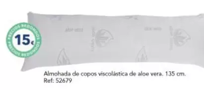 Oferta de Almohada De Copos Viscolástica De Aloe Vera por 15€ en Tiendas MGI