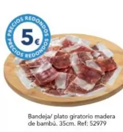 Oferta de Redo - Bandeja/ Plato Giratorio Madera De Bambu por 5€ en Tiendas MGI