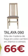 Oferta de Talaya Silla De Madera De Haya En Color Cambrian por 66€ en HiperMueble Canarias