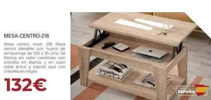 Oferta de Mesa-Centro-218 por 132€ en HiperMueble Canarias