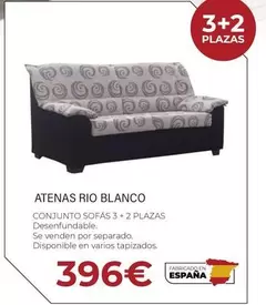 Oferta de Atenas Rio Blanco Conjunto Sofás 3+2 Plazas por 396€ en HiperMueble Canarias