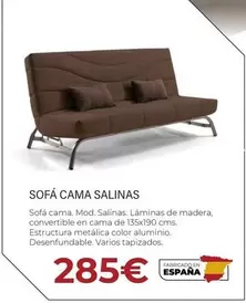 Oferta de Sofá Cama Salinas por 285€ en HiperMueble Canarias