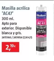 Oferta de Quilosa - Masilla Acrílica 'AC47'  por 2,19€ en BAUHAUS