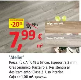 Oferta de Pavimentos Ceramicos 'Atelier' por 7,99€ en BAUHAUS