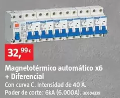 Oferta de Magnetotermico Automatico X6 + Diferencial por 32,99€ en BAUHAUS